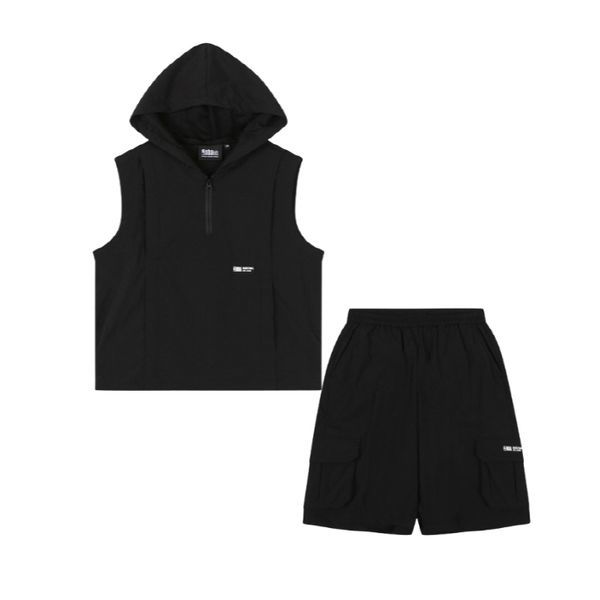 엔비에이키즈 NBA키즈 NBA 반집업 후드 베스트  반바지SET K242VT001 PT006P19