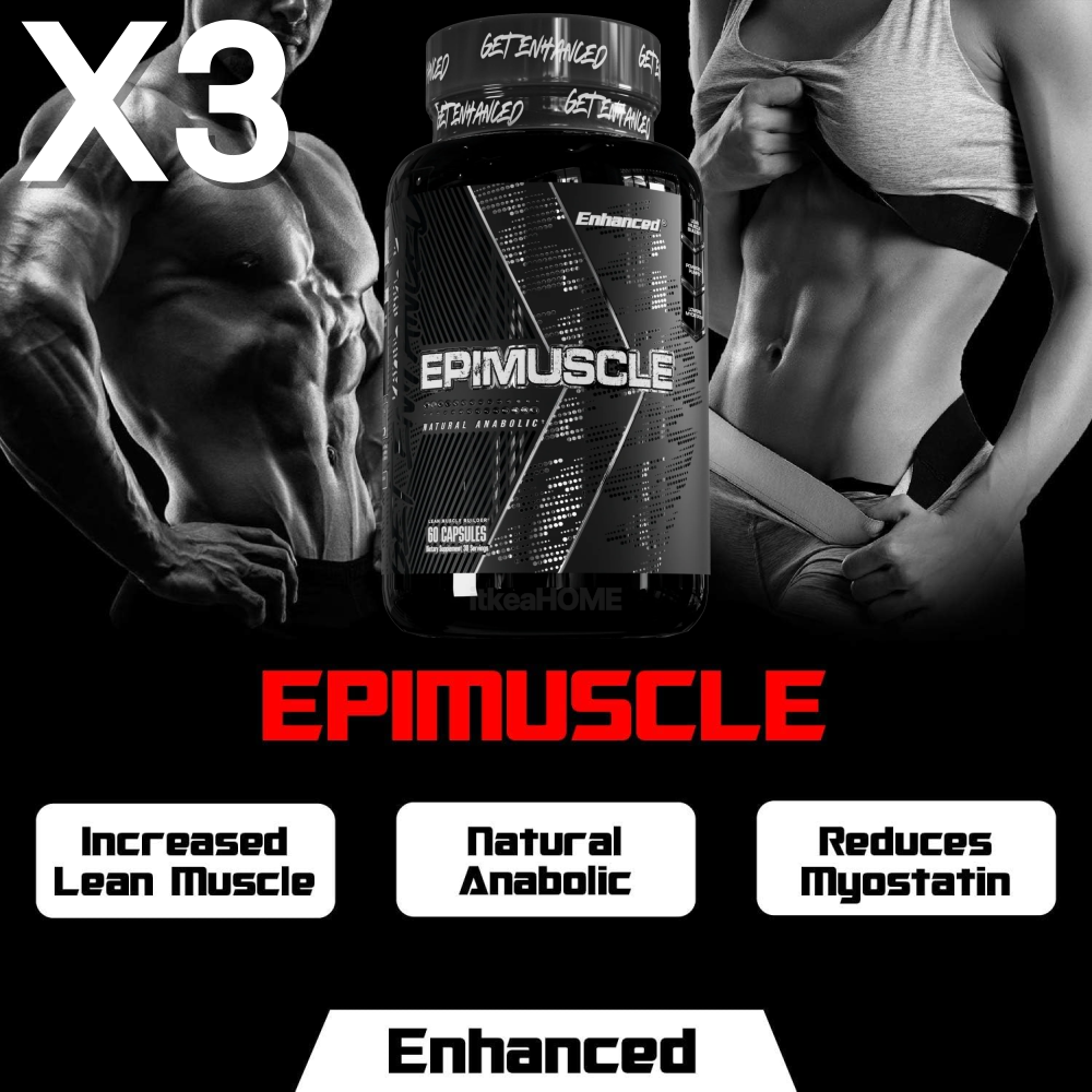 3병 ENHANCED 에피카테킨 250mg 60캡슐 마이오스타틴 내츄럴 아나볼릭