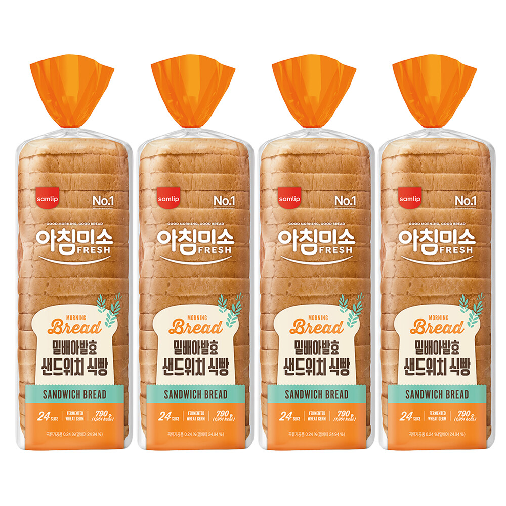 [에스피씨삼립]삼립 토스트앤샌드위치 식빵 768g 4봉