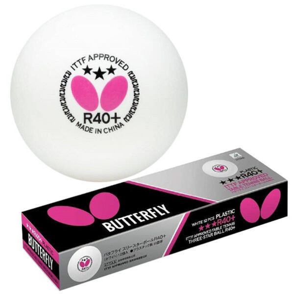 [오늘출발] 버터플라이 버터플라이 시합구 R40+ /12개입/12구/3스타 국제경기용 탁구공
