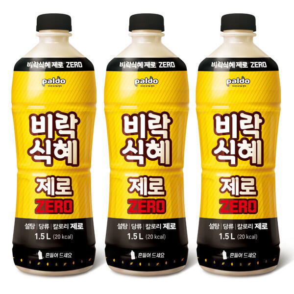 팔도 비락식혜 제로 1.5펫 x 4개  / 빅스