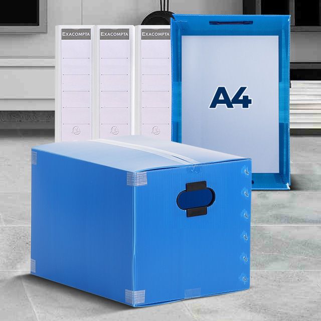 [오늘출발] 서류박스 사무실 정리함 문서보관 사무용품정리 상자이사짐박스 무지 소형 PP박스 택배 다이소