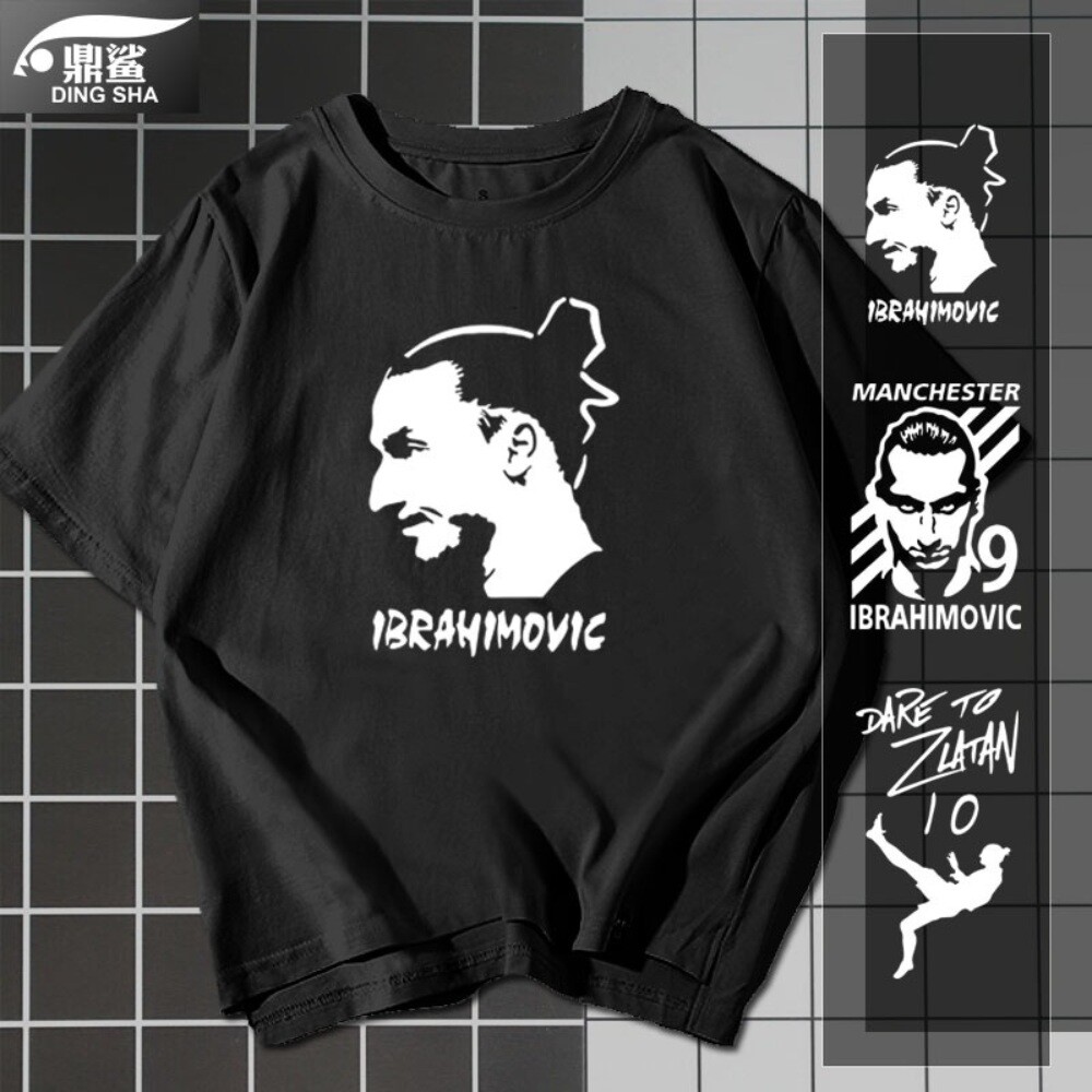 [해외] 즐라탄 이브라히모비치 티셔츠 남녀공용 캐주얼 빈티지 반팔티