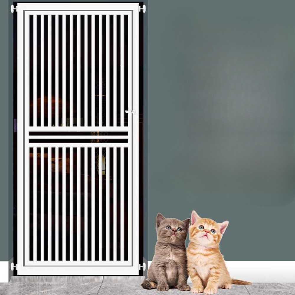 무타공 방묘문 펜스 고양이 안전문 중문 펫도어 180cm