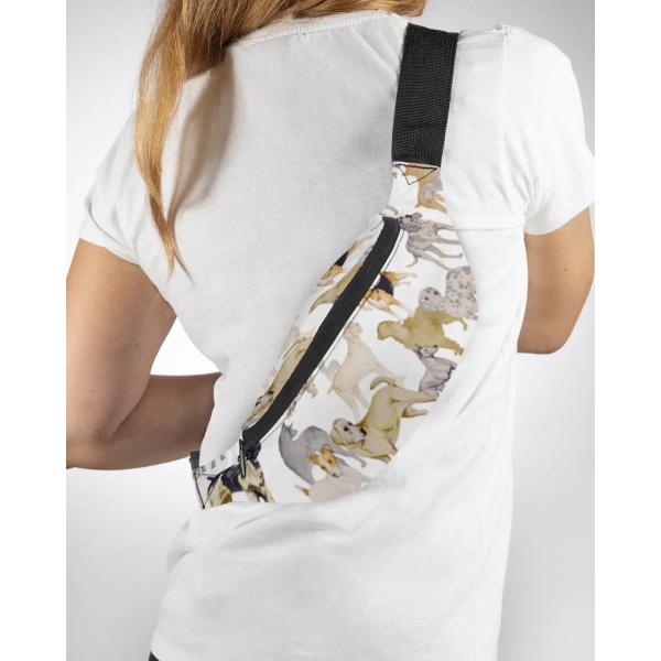 [해외] 강아지앞가방 산책가방 캐리어 데일리 도그 힙 불 테리어 남성 가방 방수 개 팩 패니 벨트 비글 사랑스러운