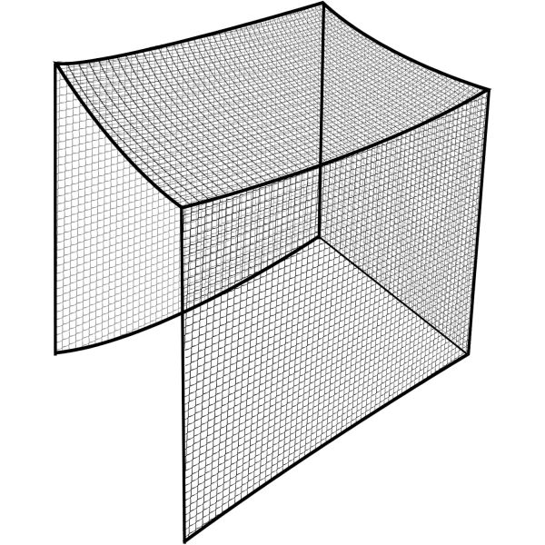 골프 배팅 케이지 네트 연습 그물 10ft x 프레임 미포함 카라비너 4개 타이 로프 2개 뒷마당 블랙