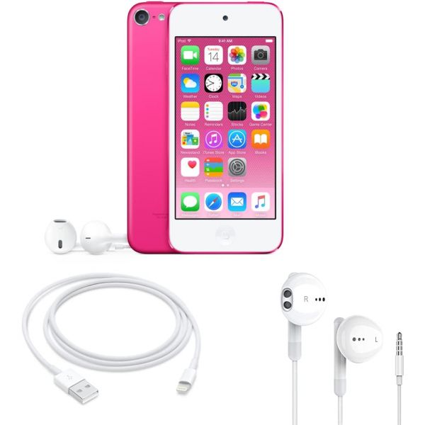 애플 아이팟 터치 64GB 6세대+인이어 헤드폰 핑크 리퍼브