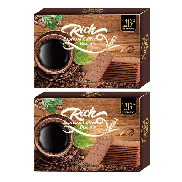 [오늘출발] 리치 에스프레소 커피 비스킷 350g X 2곽 무료배송