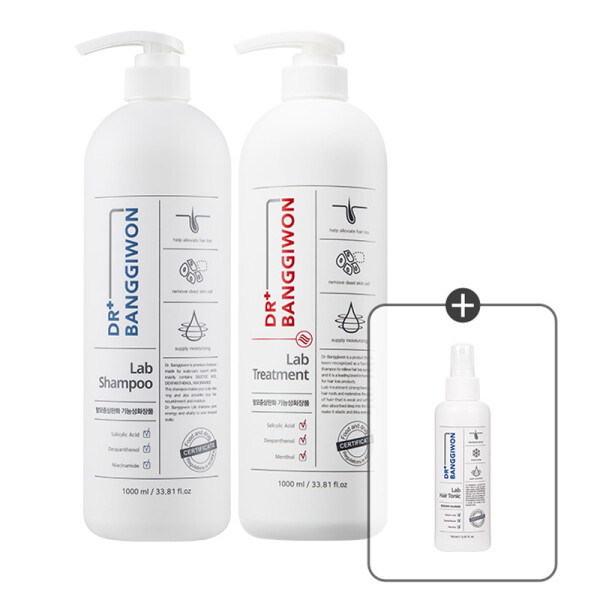 닥터방기원 닥터방기원 랩 탈모샴푸 1L + 랩 트리트먼트 1L+토닉 150ml