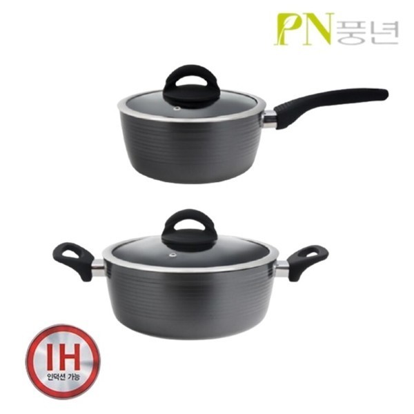 [Pn풍년][오늘출발] 풍년 풍년 마레 세라믹IH 냄비 2종세트 가성비 좋은 세라믹 코팅냄비