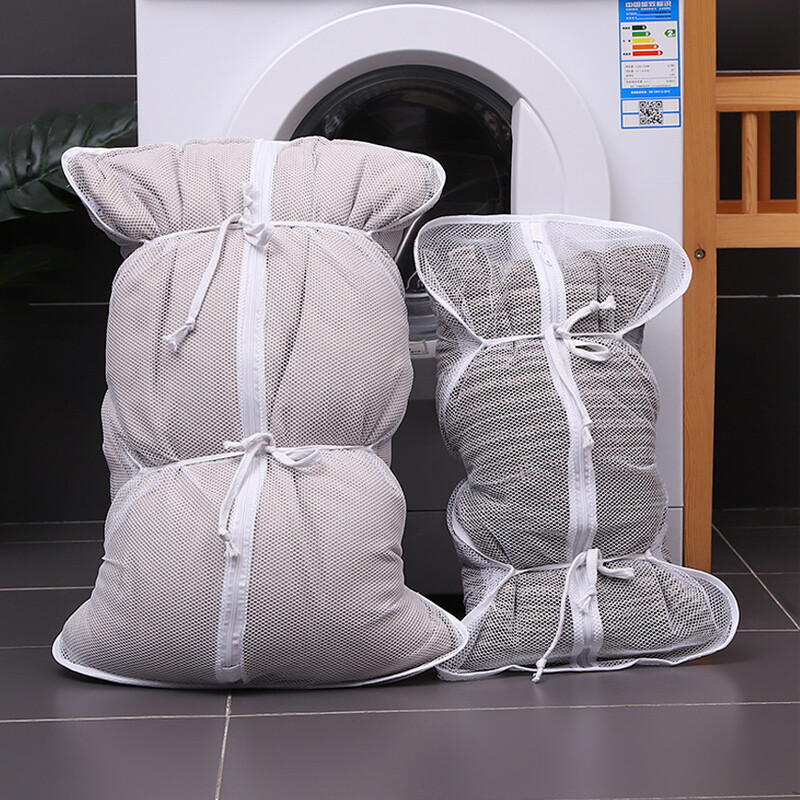 [오늘출발]묶는 대형 베개 세탁망 빠라망 이불 롱 패딩 통돌이 세탁기 빨래망 오리털 세탁 그물망