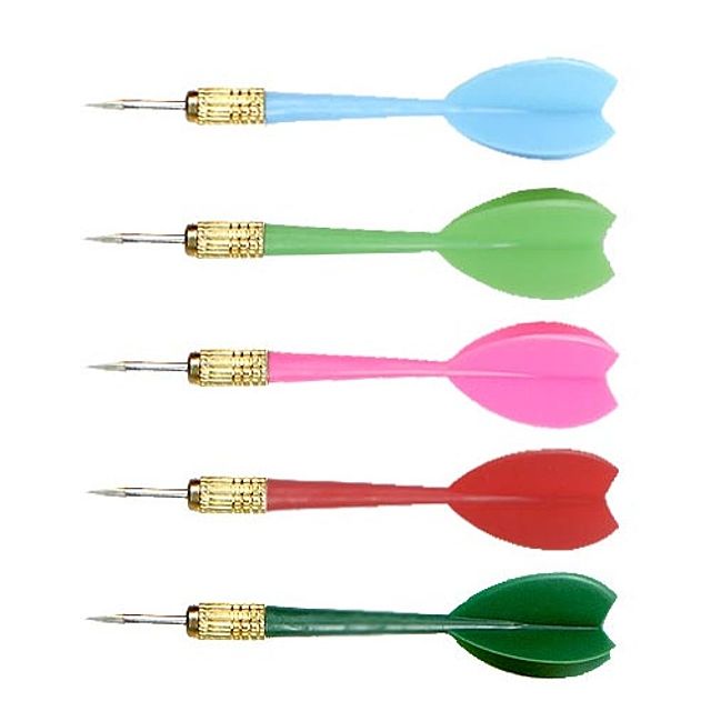 고급 메탈 컬러 디자인 다트핀 5개 세트 dart 다트화살 룰렛판