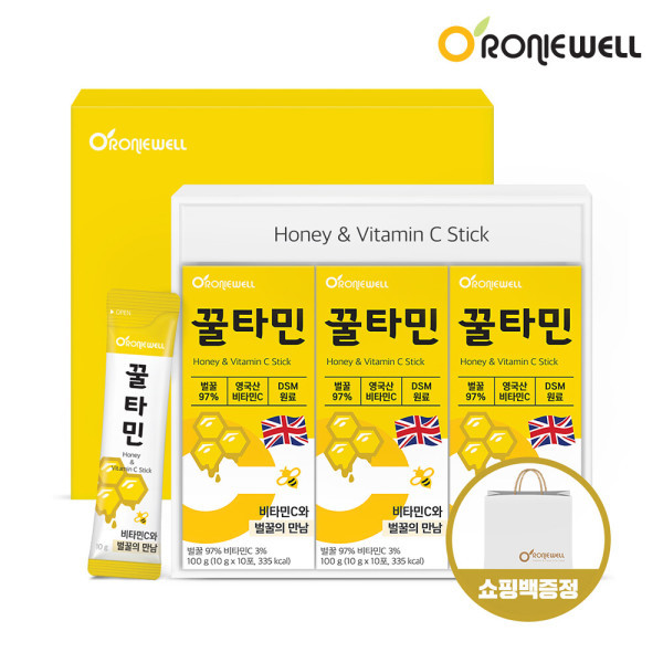 [오늘출발] 로니웰 벌꿀 꿀타민 천연 꿀스틱 벌집꿀 토종꿀 아카시아꿀 비타민C 천연꿀 잡화꿀 꿀선물세트