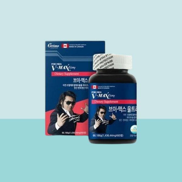 브이맥스 남성건강기능식품 김보성의 브이맥스 울트라 1개월분 60정 1병 활력 체력증진 전립성건강 쏘팔메토