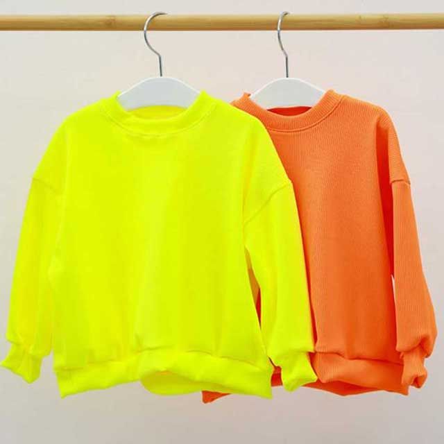 [오늘출발] 편한 동복상의 예쁜아기사이트 유아 남매룩 아이들봄선물 맨투맨 네온 티셔츠 캐주얼 긴팔 남아의류