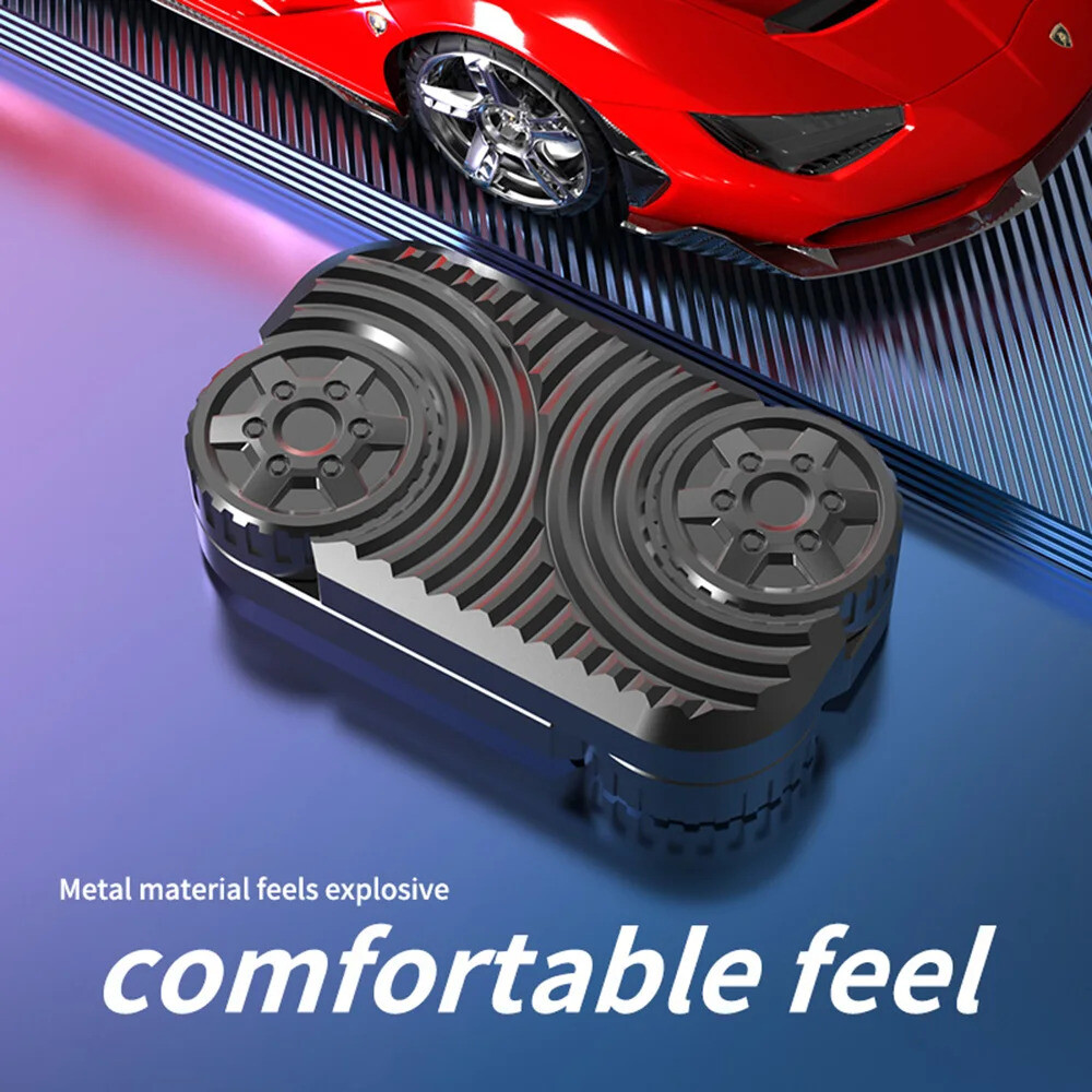 휠 EDC 푸시 슬라이더 포커 카드 금속 핑거 자이로 데스크 피젯 장난감 ADHD 불안 완화 감압 게임 성인용