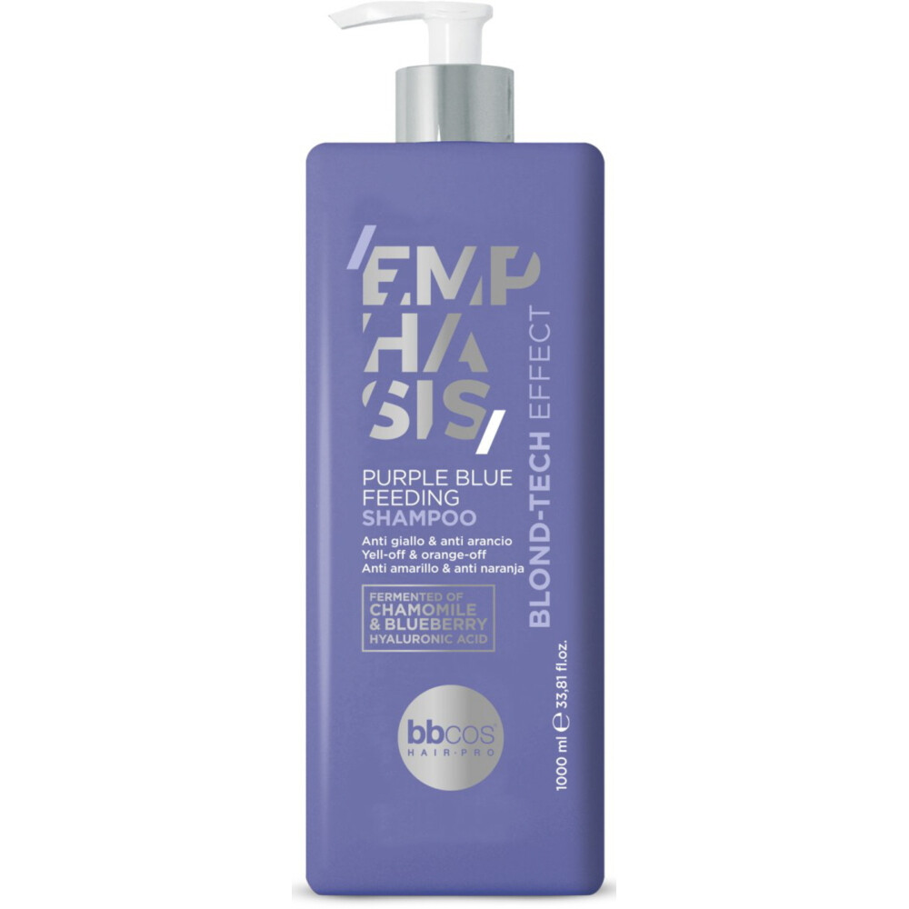 [해외] 비비코스 BBcos 엠퍼시스 블론드 테크 퍼플 블루 피딩 샴푸 대용량 1000ml