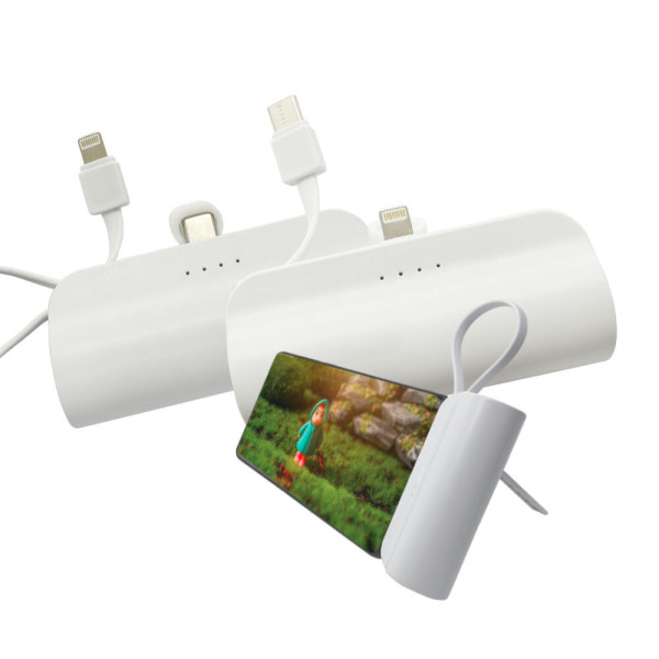 [오늘출발] 듀얼 보조배터리 아이폰 갤럭시 일체형 도킹형보조배터리 각인 C타입+8핀 무료각인