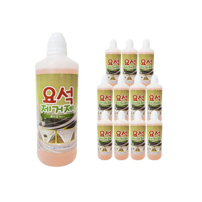 클린코리아 요석제거제 클린업S (1LX12개) 화장실소변기 요석 얼룩 악취 제거제