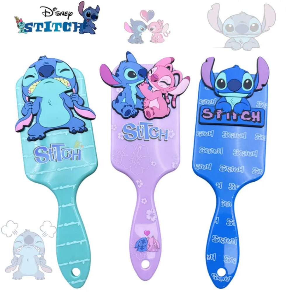 겨울왕국 공주옷 엘사 디즈니 릴로 스티치 애니메이션 빗 만화 에어 쿠션 마사지 소녀 헤어 브루 크리스마