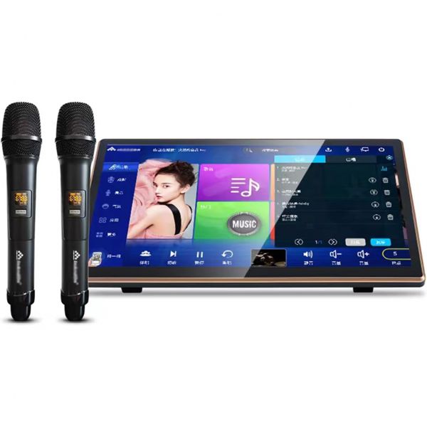 2024년형 신제품 인앤동코드 노래방 기계 18.5인치 터치스크린 폰 앱 제어 무료 클라우드 다운로드 노래를