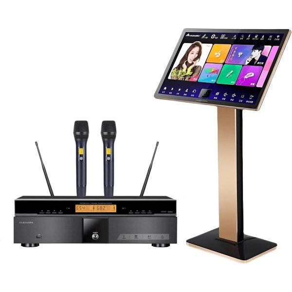 노래방 기계 KVV5 플레이어 리버브 무선 마이크 22인치 정전식 터치 스크린 무료 클라우드 다운로드 기능