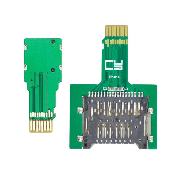 [해외] CYDZ PCBA UHS-2 익스텐션 어댑터 확장기 TF 마이크로 SD 수-SD 카드 암 2 개