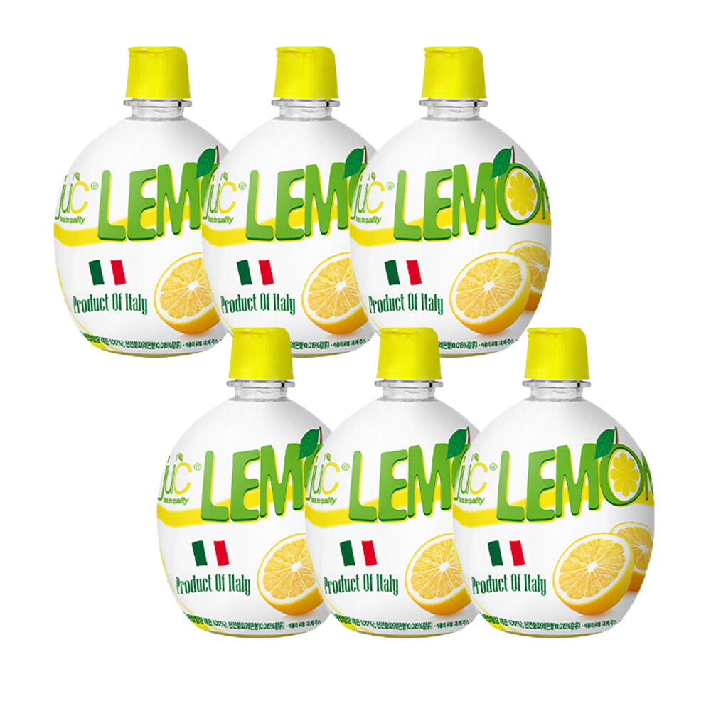 레몬원액 5배농축 레몬즙 라임즙 200ml x 6개
