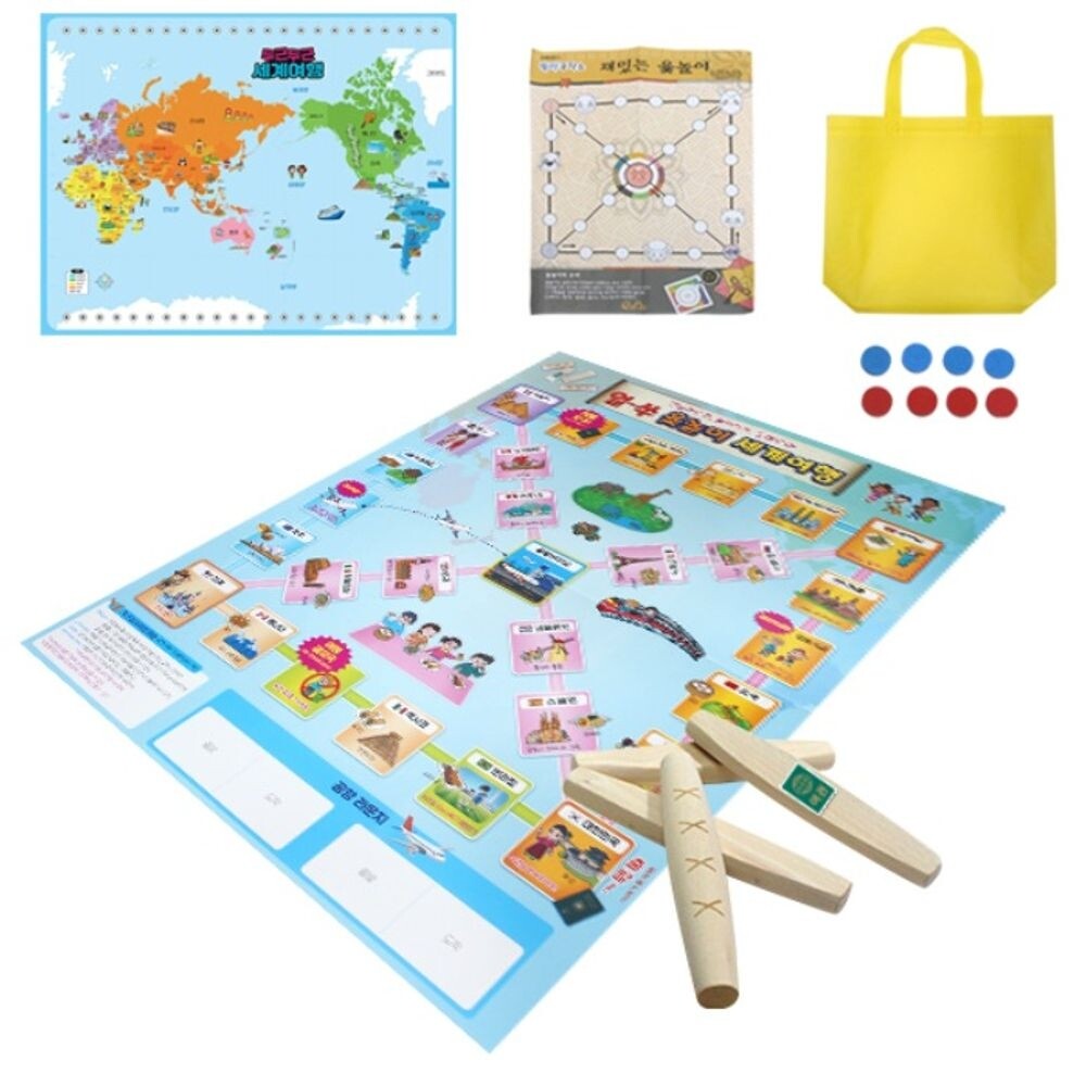 (1인용) 뚝딱_윷놀이 세계 여행 보드게임/해적룰렛/펭귄얼음깨기/빙고게임/얼음깨기/농구게임/보드게임카드