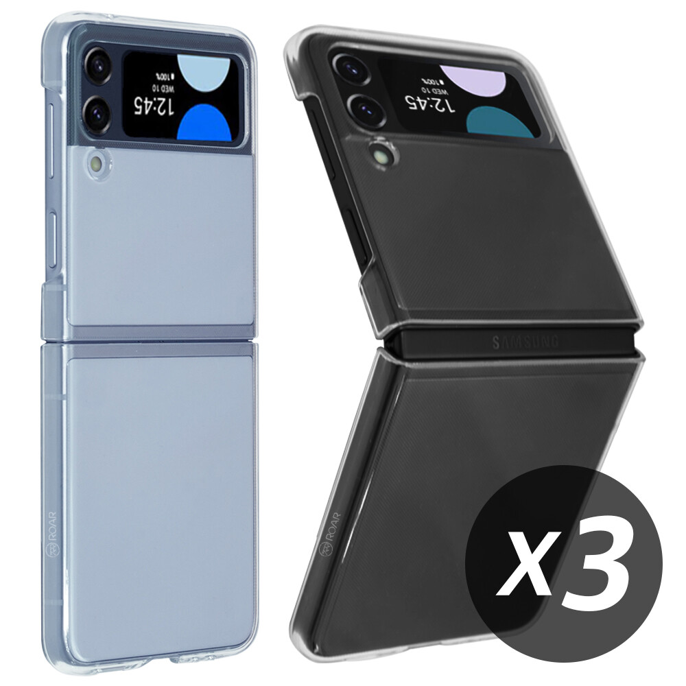 [로어케이씨테크][오늘출발] 심플리로어 갤럭시 Z플립5 4 3 투명 하드 케이스 14시이전 주문건 당일출고 / 무료배송