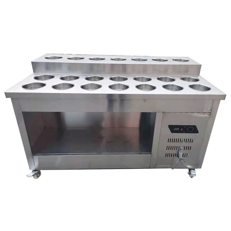 소스 진열대 업소용 2M 선반대 야채 쇼케이스 식당 셀프바 마라탕  D. 2.0m비냉각모델200x80x92cm 공식 표