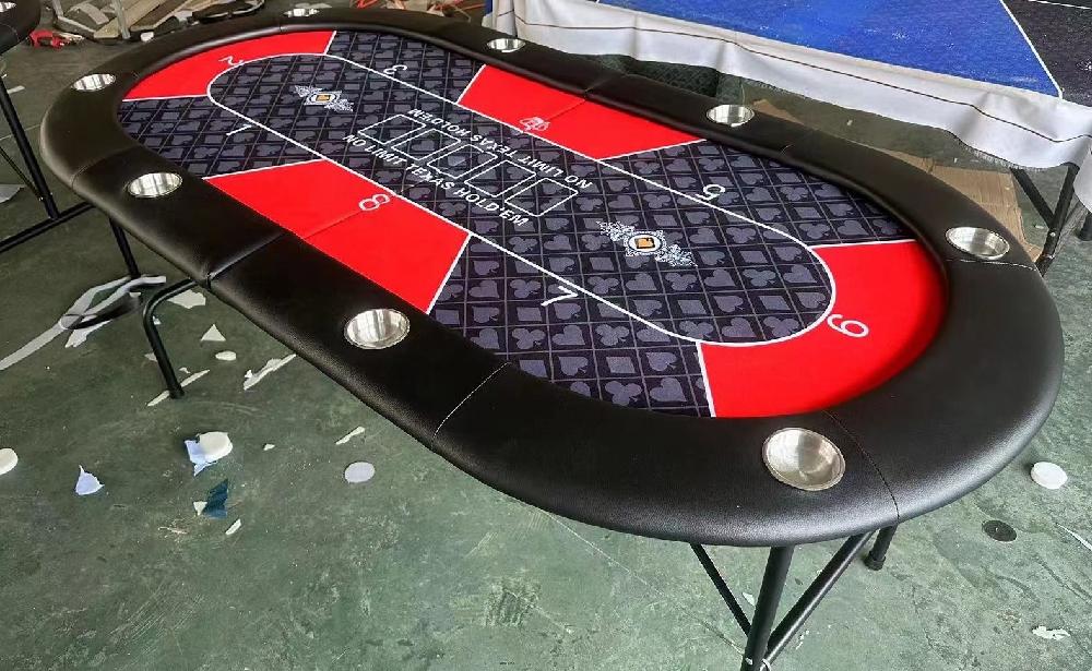 접이식 홀덤테이블 매트 240x120cm 게임판 마작테이블 M. 180x90CM 검정과 빨강