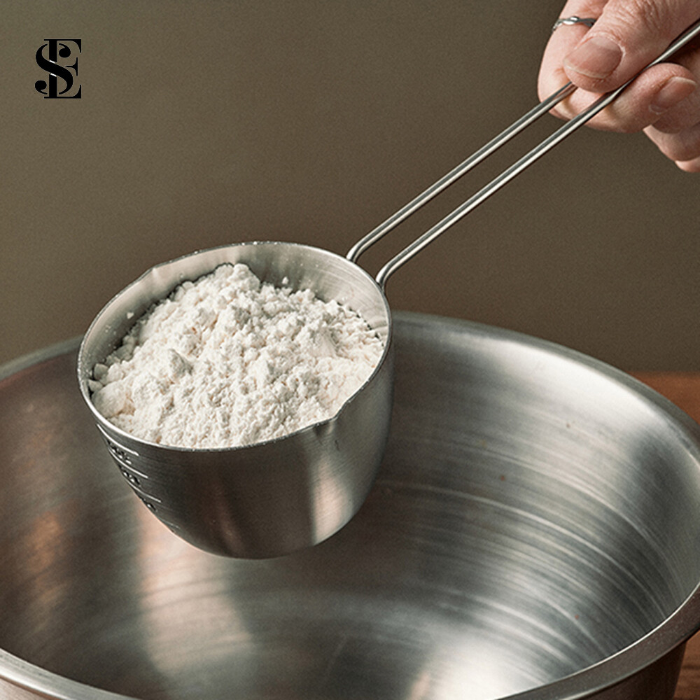 [오늘출발] (무료배송) 북유럽 에슈 18-8스텐 손잡이 이유식 계량컵/편수/캠핑/아