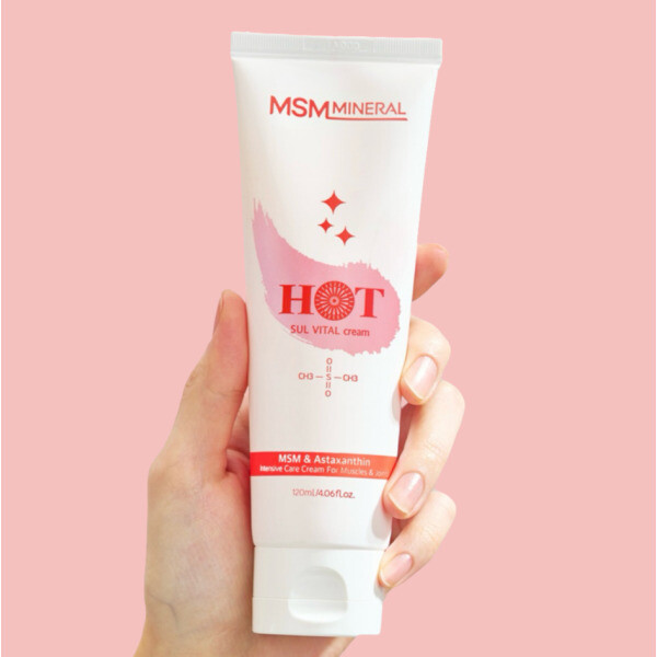 [오늘출발] 미스미네랄 SUL케어 식이유황크림 튜브 마사지볼 HOT 120ml 운동전후 젤타입 어깨 손목 무릎 MSM 스포츠 크림