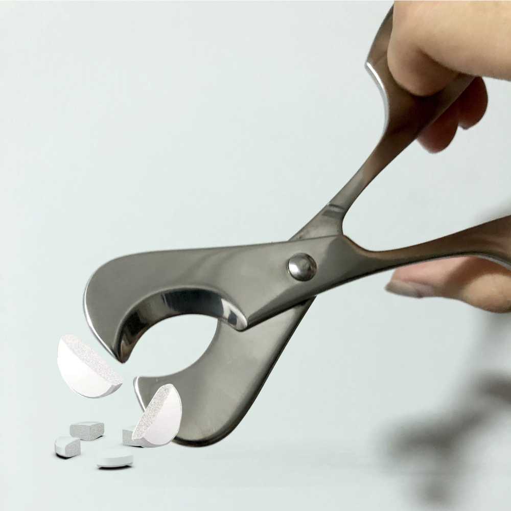 알약 컷팅 가위 스테인레스 정제 절단기 약국 약가위