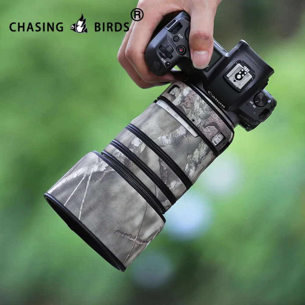 렌즈위장 CHASING BIRDS 카무플라주 렌즈 코트 캐논 RF 70 200 mm F4 L IS USM 방수 및 보호 커버