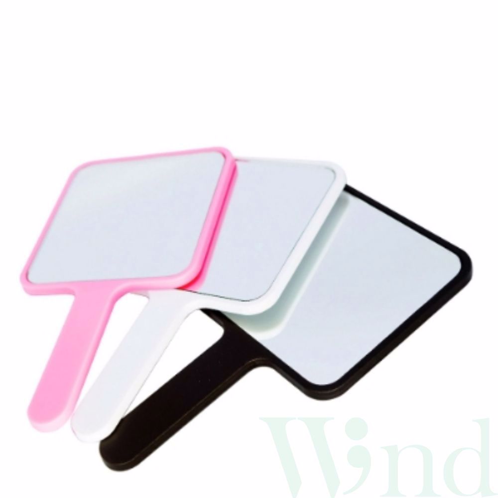 [오늘출발] 위랜드 사각 손거울 핑크 미니손거울 가벼운손거울 손잡이손거울 핸드미러 여자손거울 작은손거울 핸드거울