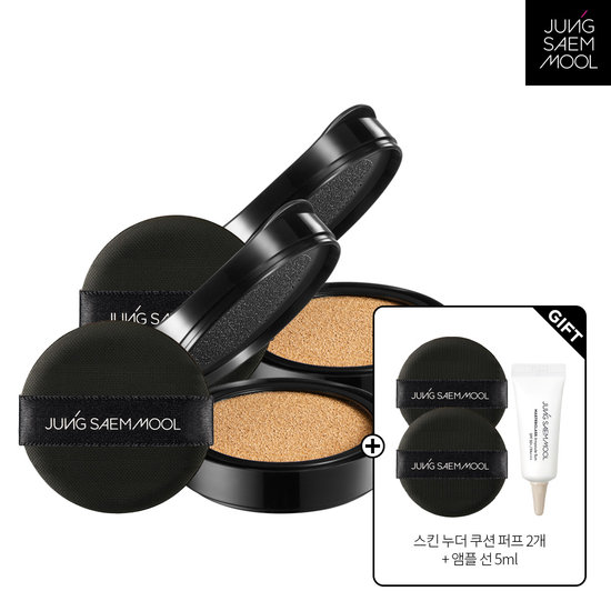 정샘물 촉촉 정샘물 에센셜 스킨 누더 쿠션 리필 2개 gift