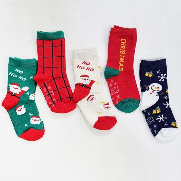 RGL8N4OT유아아동양말 크리스마스양말 j호이산타 성탄절