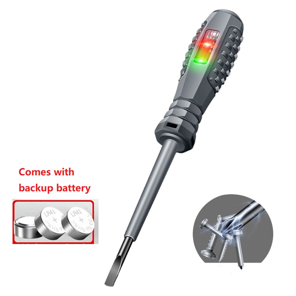[해외] 스크루 드라이버 전기 펜 이중 색상 라이트 슬롯 크로스 B05 4mm 비트 중립 라이브 와이어 식별 기기