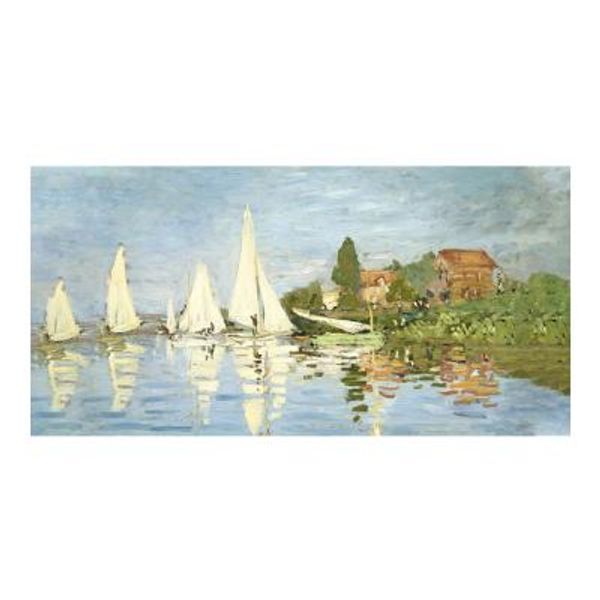 토마톰스 모네명화 파노라마 액자 2:1 보트경주(140x70cm)