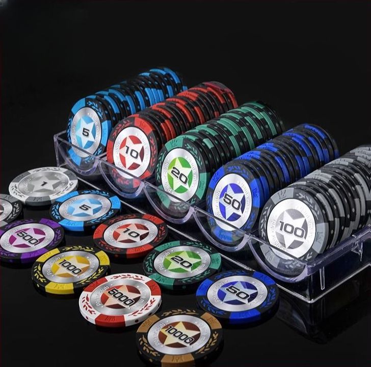 텍사스 홀덤 칩가방 포커칩 가방 아크릴 투명 보관 박스 상자 카지노칩 보관함 토큰 딜러