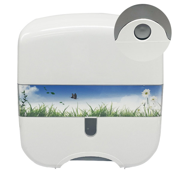 [오늘출발] 버튼형 점보롤 케이스 디스펜서 화장지 휴지걸이 벽면부착 업소용