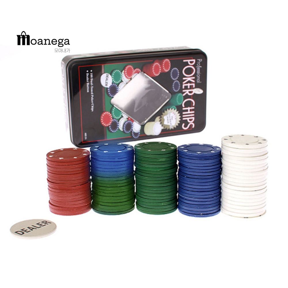 [오늘출발]카지노칩 100P 포커 게임칩 블랙잭칩 미니홀덤칩