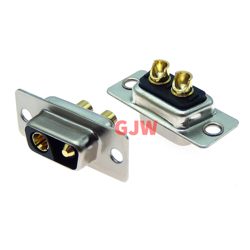1PCS 2V2 30A 2PIN 골드 도금 3u 남성 여성 고전류 D-SUB 커넥터 어댑터 솔더 유형 2pin 플러그 소켓 높은