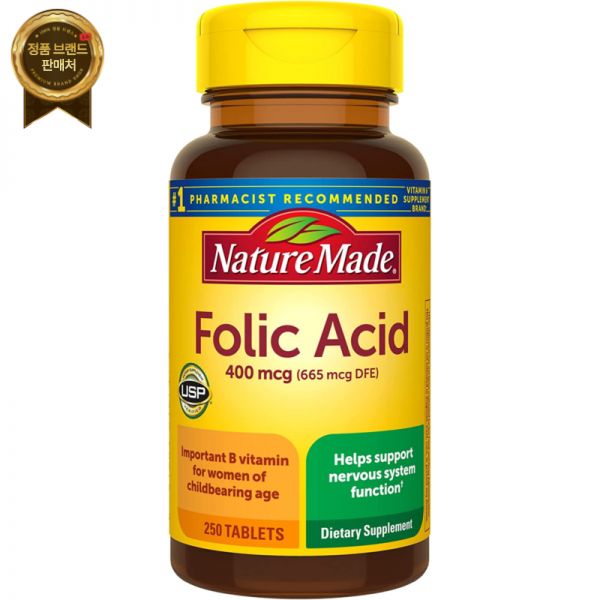 Does not apply 엽산 400Mcg (665Mcg DFE) 신경계 기능을 위한 식이보충제