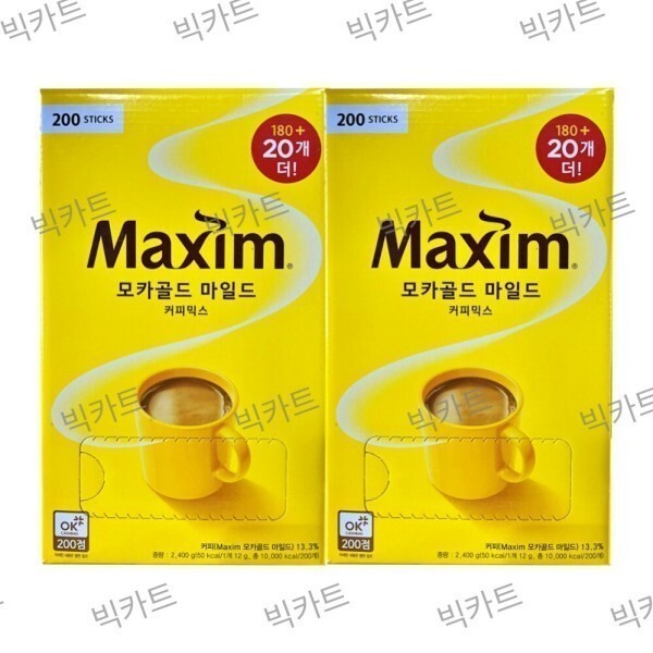 [동서식품][오늘출발] 맥심 맥심 모카골드 마일드 커피믹스 400T 무료배송 맥심 모카골드 마일드 커피믹스 400T 무료배송