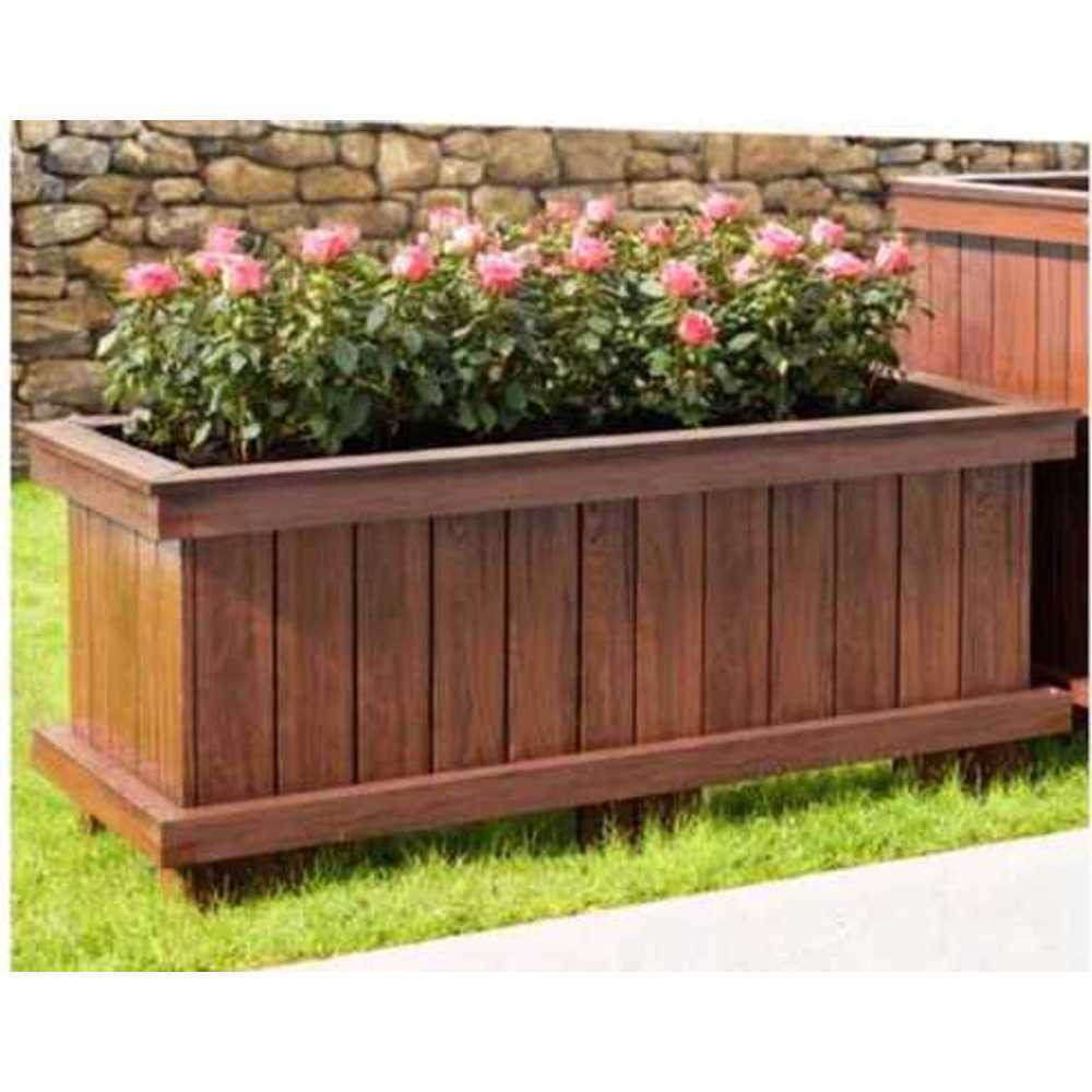 플랜터 화단만들기 원목 도로 화분 주차방지 화단