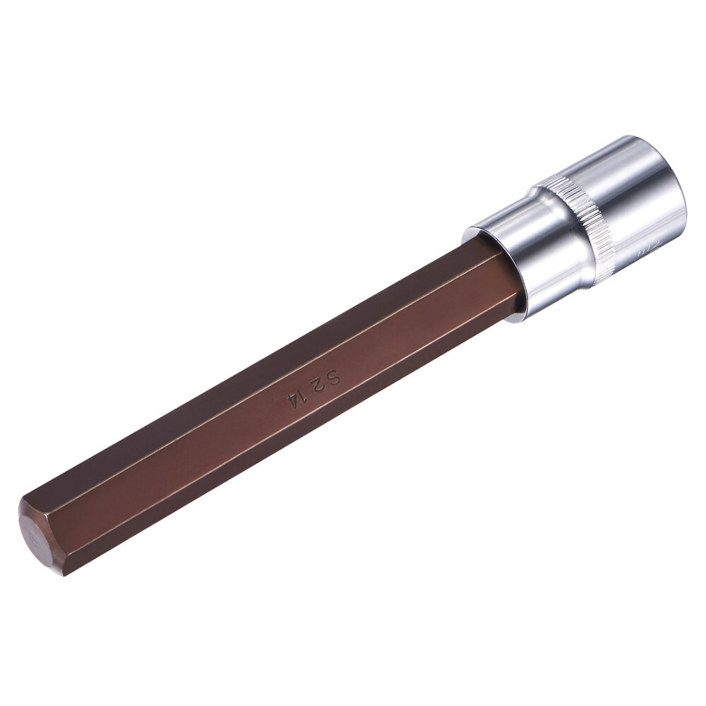 [해외] Uxcell 1/2 스퀘어 드라이브 x H14 육각 비트 소켓 S2 스틸 비트 CR-V 소켓 140mm 길이 (손 사용 전용)