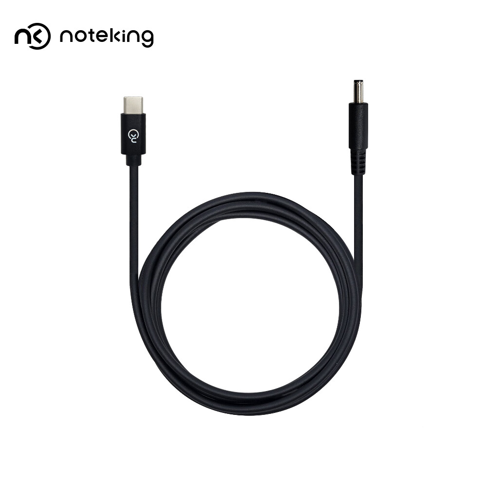 [노트옵션][오늘출발] 노트킹 PD 65W USB C타입 TO 4.5X3.0 DC 충전 변환 젠더 DELL 노트북 어댑터 팁 잭 케이블 C-4